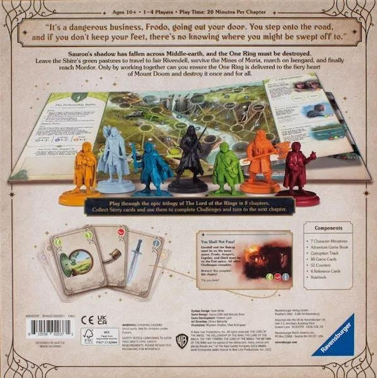 Επιτραπέζιο Παιχνίδι Adventure Book Game Lord Of The Rings για 1-4 Παίκτες 10+ Ετών (EN) Ravensburger