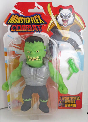 Just Toys Miniature Toy Monsterflex Combat Soldier Frankenstein With Gun for 4+ Years