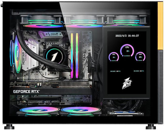 1STPLAYER MIKU Mi6-EV Gaming Midi Tower Κουτί Υπολογιστή με Πλαϊνό Παράθυρο Μαύρο