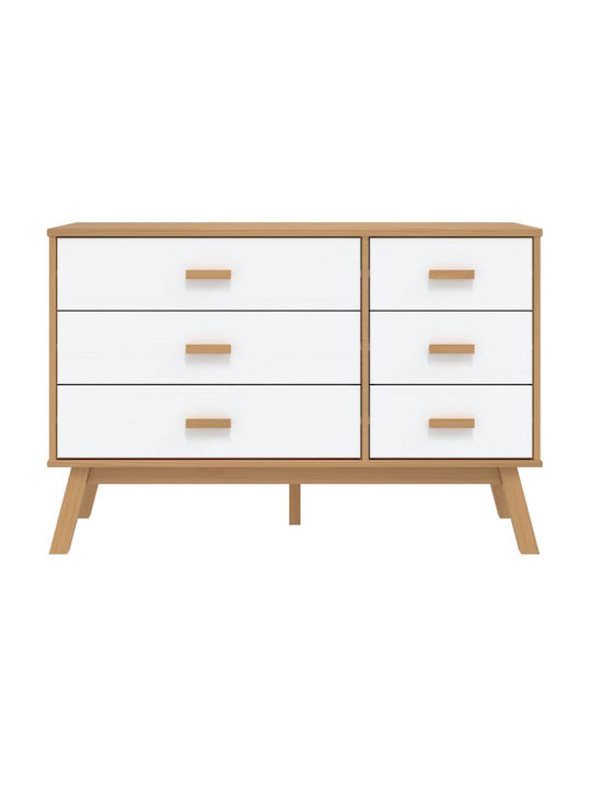 Συρταριέρα Креватокамарас с 6 чекмеджета White and Brown 68x42x73.5бр