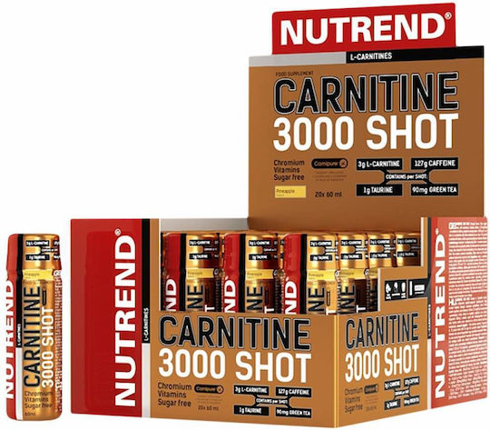 Nutrend Carnitine Shot 3000mg with Flavor Pineapple 1200ml