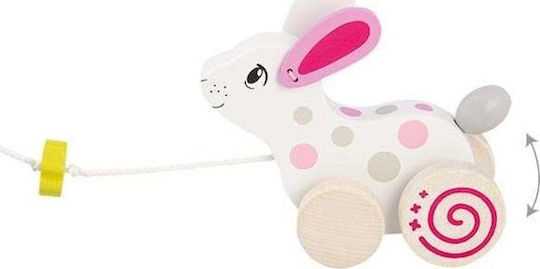 Goki Jucărie de Tras Pull-Along Animal Rabbit din Lemn pentru 12++ Luni
