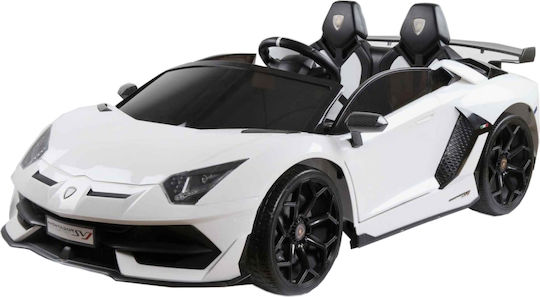 Lamborghini Aventador Διθέσιο με Τηλεκοντρόλ Licensed 24 Volt Λευκό για 3+ Ετών