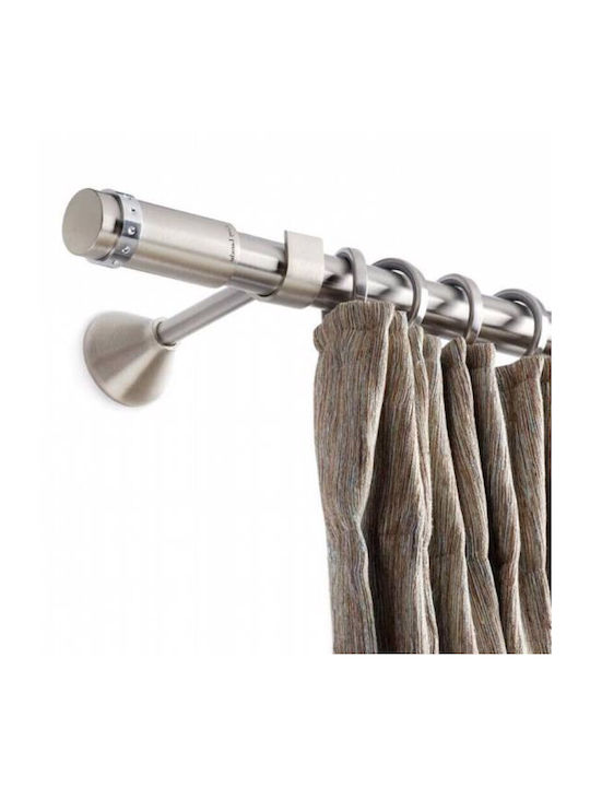 Guy Laroche Metallisch Vorhangstange Pepper Doppel mit Stange Φ25mm 160cm Silber