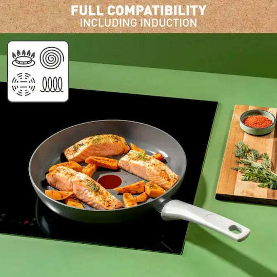 Tefal Renew On Töpfe & Pfannen Sets aus Aluminium Grau mit Antihaftbeschichtung 3-teilig