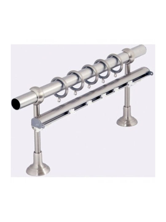 Guy Laroche Metallisch Vorhangstange Quiz Einfach Φ25mm 160cm Silber