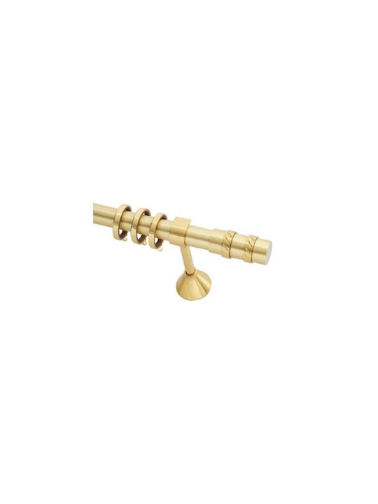Guy Laroche Metallisch Vorhangstange Profile Einfach Φ25mm 160cm Gold