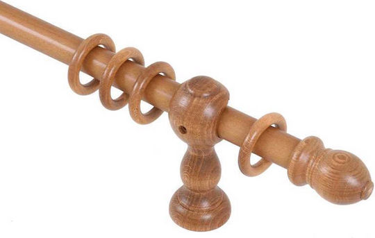 Ramino Lemnos Bară Pentru Perdele Single Diametru 30mm Lungime 180cm Miere 12051_6885 Ramino Lemnos Bară Pentru Perdele Single Diametru 30mm Lungime 180cm Miere 12051_6885