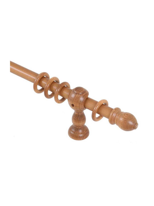 Ramino Lemn Galerie pentru perdele Simplu Φ30mm 200buc Cerneală