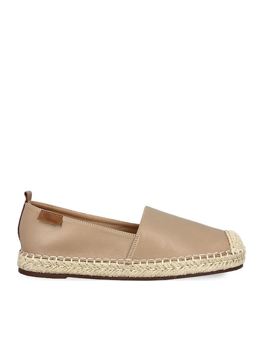 Women's Synthetic Leather Espadrilles Beige