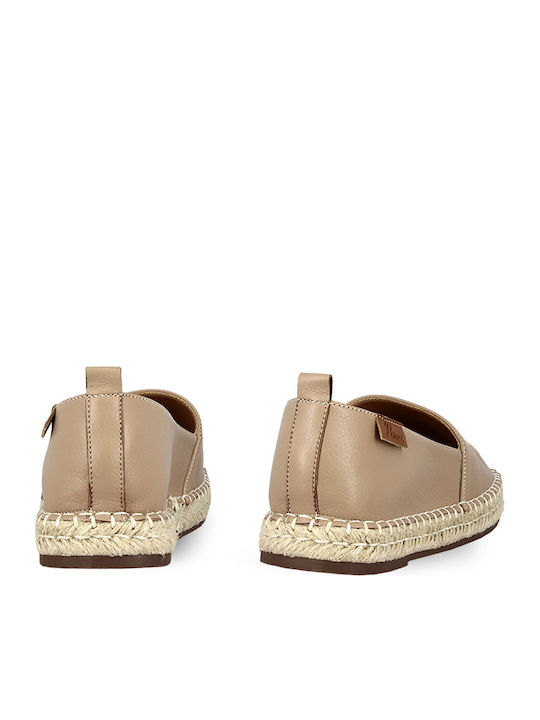 Women's Synthetic Leather Espadrilles Beige
