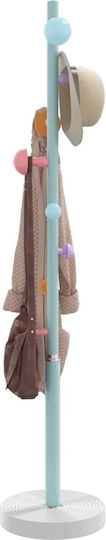 vidaXL Metallic Coat Rack Blue 35x35x172cm