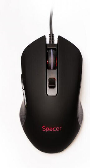 Spacer SP-GM-01 RGB Gaming Ποντίκι Μαύρο