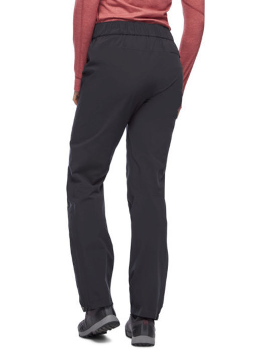 Black Diamond Stretch Women's Hiking Long Trousers Black