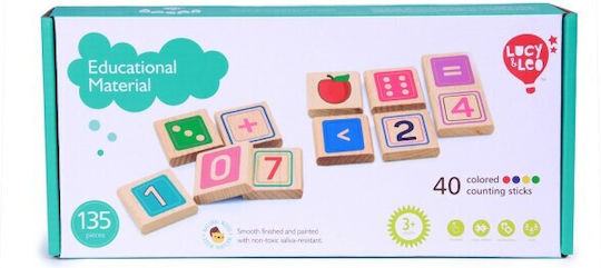Lucy & Leo Μαθαίνω να Μετράω Educational Game Knowledge made of Wood for 3+ years Years Old