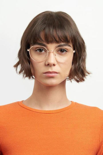 Polaroid Damen Metallisches Brillengestell Rosa PLDD465 35J