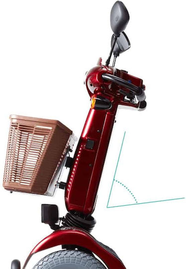 Orthostatisi City Αναπηρικό Αμαξίδιο Scooter 46cm Κόκκινο