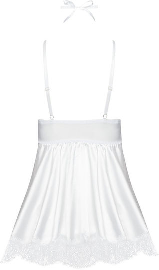 Beauty Night Set Sexy De Lenjerie Cu Dantelă Albă