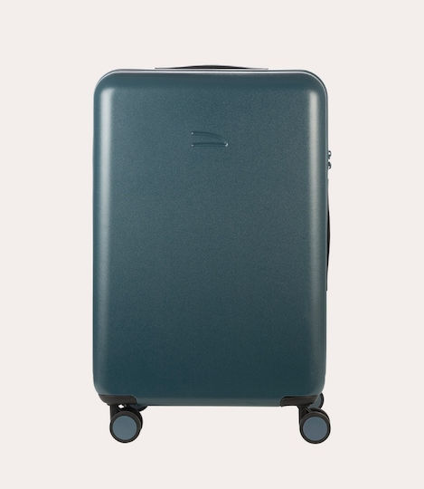 Tucano Medium Travel Suitcase Blue with 4 Wheels