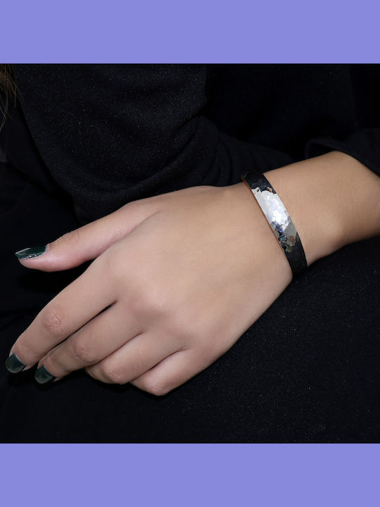 Silver 925° Handcuff Bracelet (P-55713)