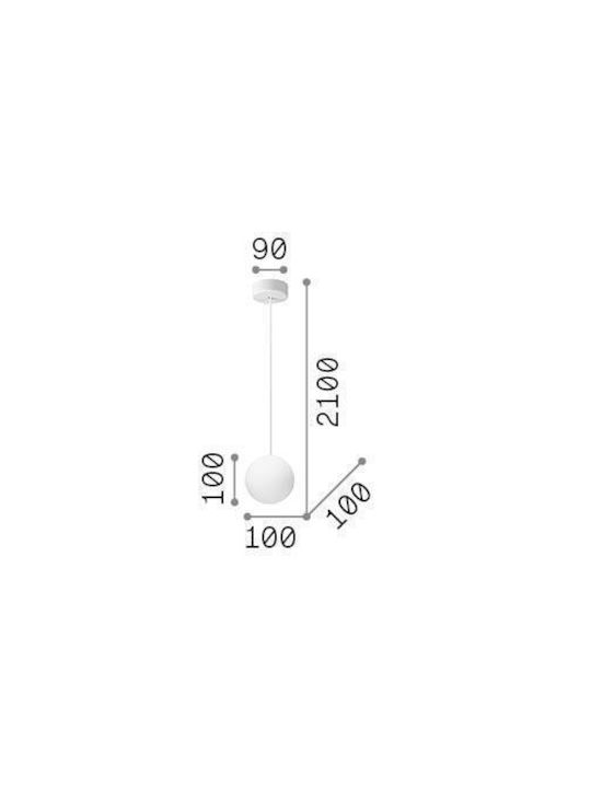 Ideal Lux Mapa Sp1 Lustră Alb