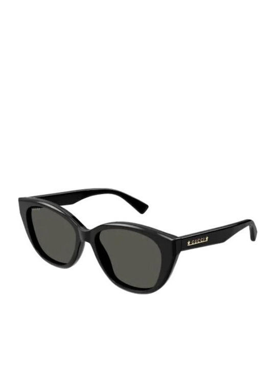 Gucci Women's Sunglasses With Black Horn-Rimmed Frame And Grey Lens GG1588S 001