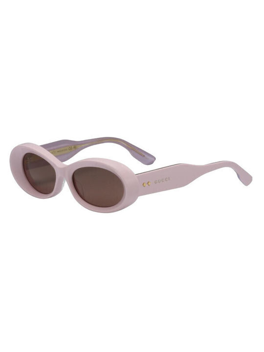 Gucci Damen Sonnenbrillen mit Rosa Kunststoff Gestell und Rosa Linse GG1527S 003