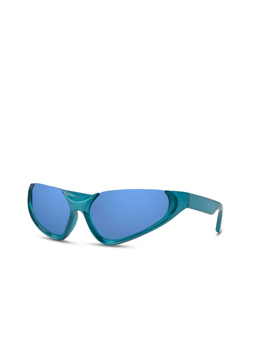 Solo-Solis Sonnenbrillen mit Blau Rahmen und Blau Spiegel Linse NDL5589