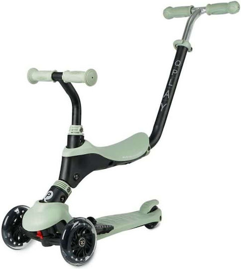 Q Play Kids Scooter Sema Pro 3-Wheel with Seat for 12 Months Green