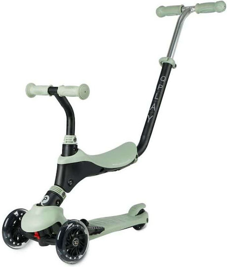 Q Play Kids Scooter Sema Pro 3-Wheel with Seat for 12 Months Green