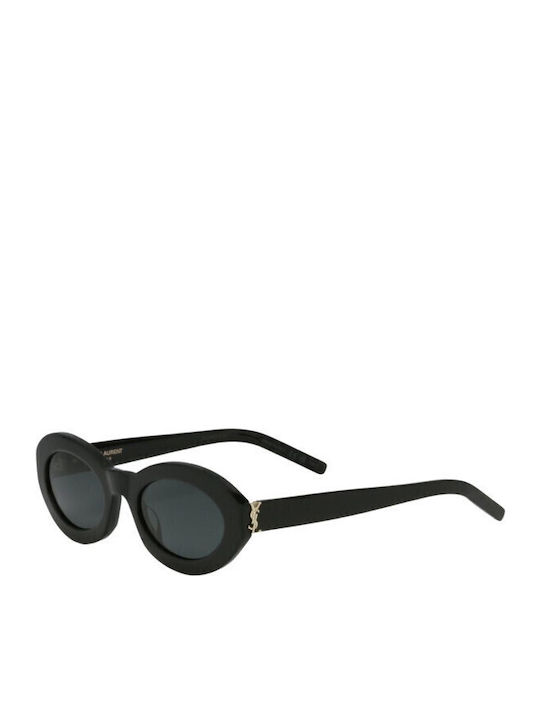 Ysl Women's Sunglasses with Black Plastic Frame and Black Lens SL M136 001