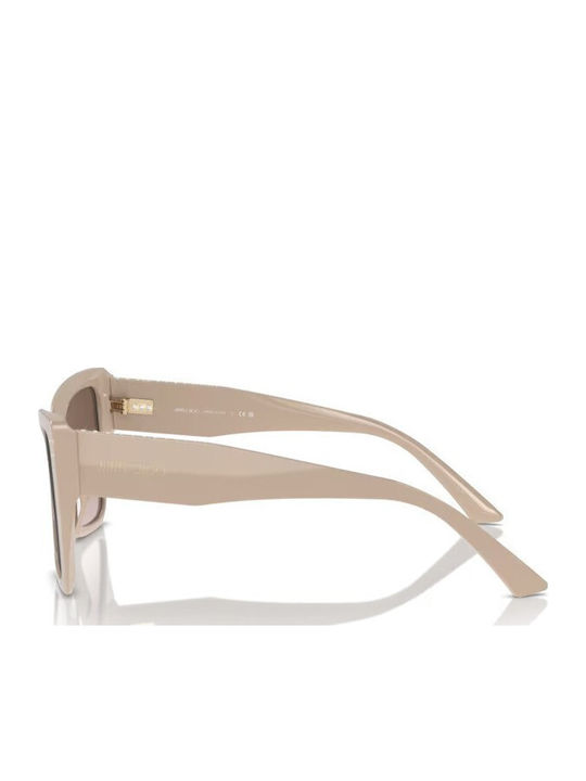 Jimmy Choo Слънчеви Очила Бежови с Пластмасова Рамка Jimmy Choo Слънчеви Очила Бежови с Пластмасова Рамка