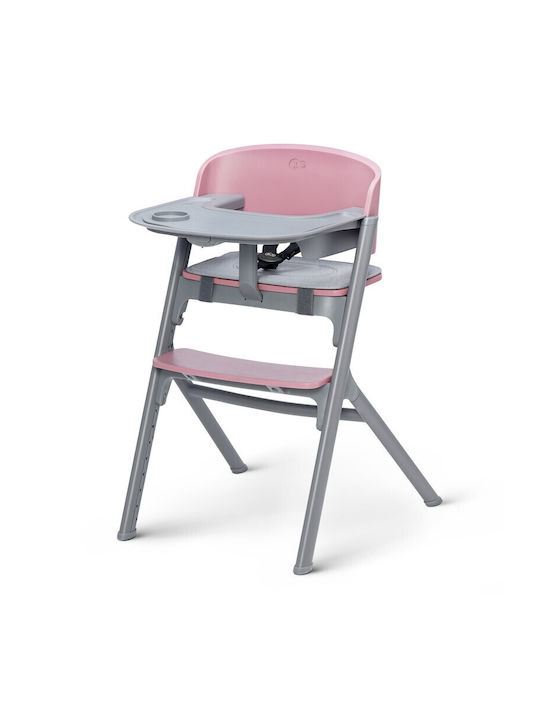 Kinderkraft Livy & Lounger Calmee Scaun Înalt De Masă Bebe 3 În 1 Aster Roz