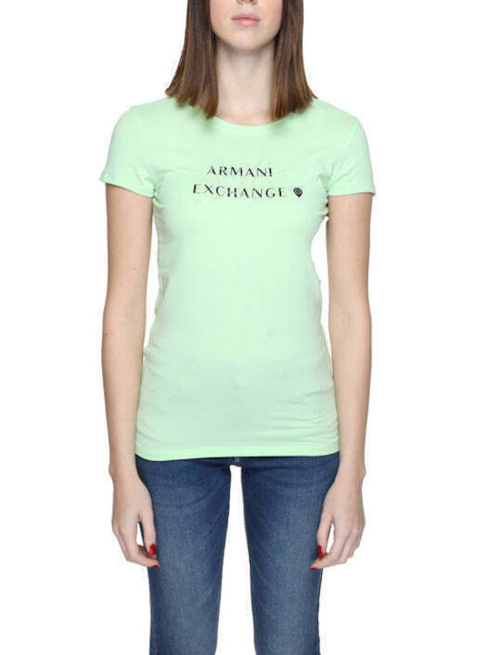 Armani Exchange Women's T-shirt Green