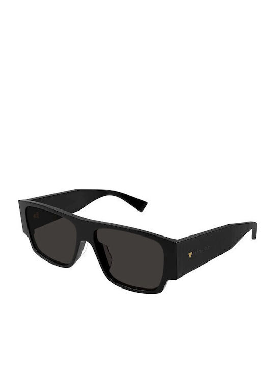 Bottega Veneta Men's Sunglasses with Black Plastic Frame and Black Lens BV1286S 001