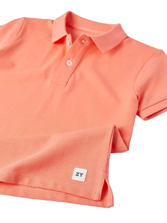 Zippy Kids Polo Short Sleeve Coral