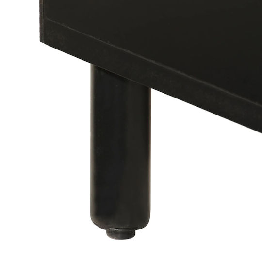 vidaXL Badezimmersäule Wandhängeschrank H38xB33xH160cm Schwarz