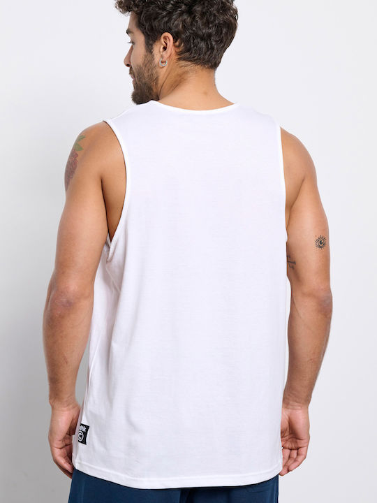 BodyTalk Men's Athletic Sleeveless Blouse White