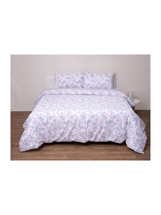 Anna Riska Set Coverlet Queen Size Cotton 5008 Grey 220x240cm 3pcs