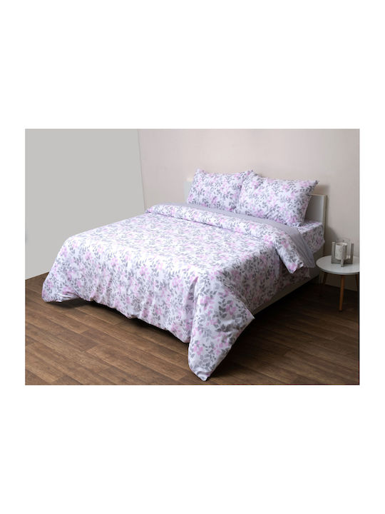 Anna Riska Set Coverlet Queen Size Cotton 5008 Grey 220x240cm 3pcs