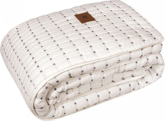 Greenwich Polo Club 3464 Κουβερλί Υπέρδιπλο Microfiber Ιβουάρ 230x250cm