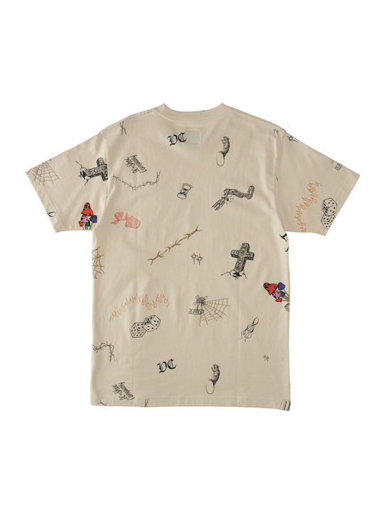 Scribble T-shirt Beige