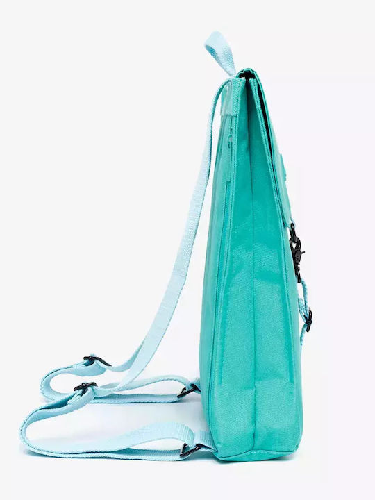 Handy Mini Υφασμάτινη Γυναικεία Τσάντα Πλάτης Γαλάζια
