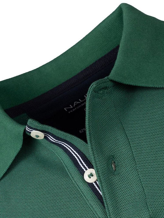 Men's Short Sleeve Blouse Polo Green