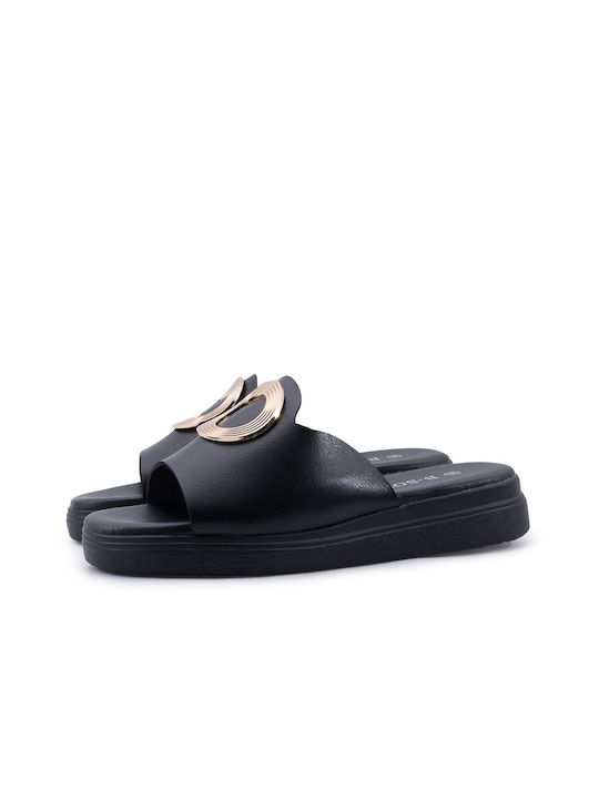 B-Soft Damen Flache Sandalen in Schwarz Farbe