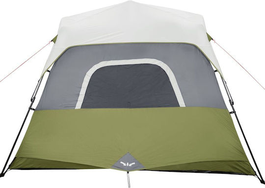 vidaXL Camping Tent Cabin Green for 6 People 344x282x212cm