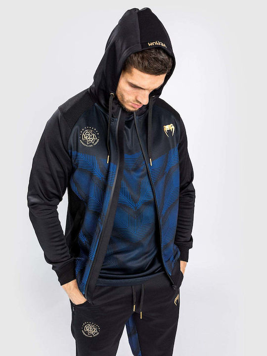 Venum Men's Sweatshirt Jacket with Hood Black/Blue