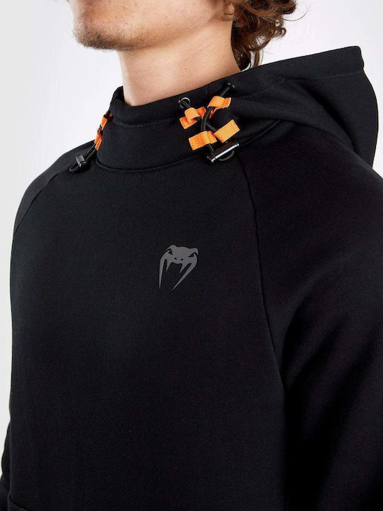Sweatshirt with Hood Black/orange