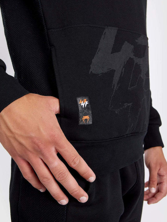 Sweatshirt with Hood Black/orange