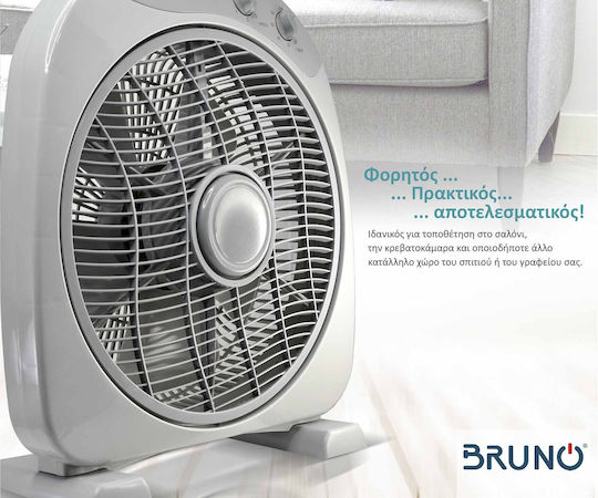 Bruno Bruno Box Ventilator 38W Lüfterdurchmesser 32cm Graue